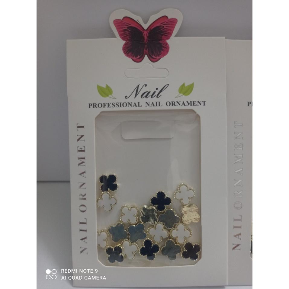 Nơ đá 4 cánh, charm đá 4 cánh gắn móng