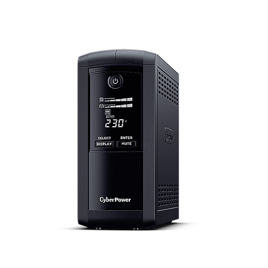 Bộ lưu điện UPS CyberPower VALUE Pro VP1000ELCD - 1000VA/550W - Tích hợp điều khiển Nas, Màn hình hiển thị LCD Dòng Cao Cấp - Hàng chính hãng