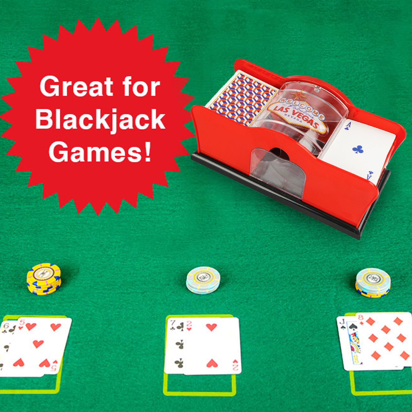 Máy Xào Bài Trộn Bài Ngẫu Nhiên LAS VEGAS Shuffler Poker