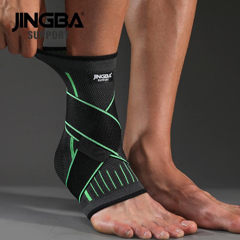 JINGBA HỖ TRỢ 1 CÁI Bóng Đá Bảo Vệ Hỗ Trợ Mắt Cá Chân Bóng Rổ Nẹp Mắt Cá Chân Nén Nylon Dây Đeo Đai Bảo Vệ Mắt Cá Chân Color: A Size: XL