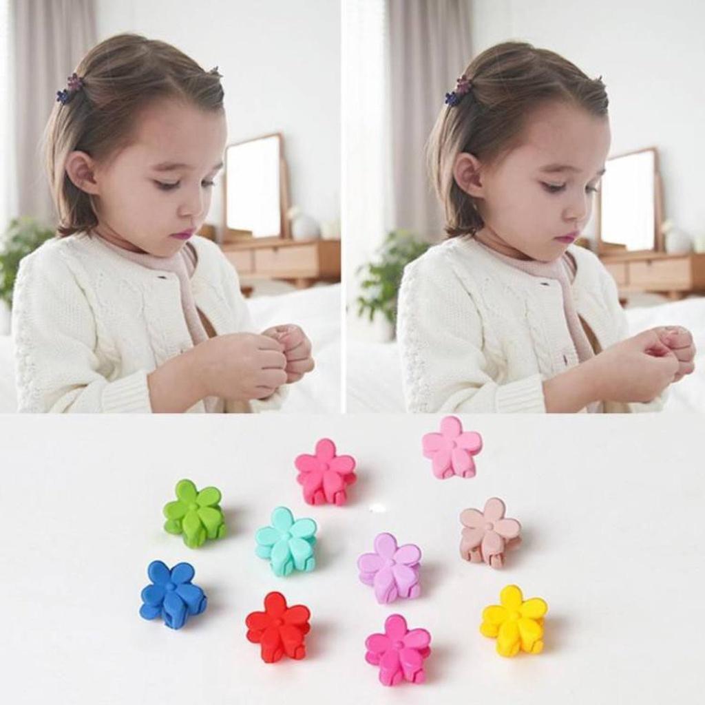 Set 50 Kẹp Tóc Càng Cua Mini Nhiều Mẫu KIDS GENZ Nhiều Màu Trong Túi Zip Cho Bé Gái