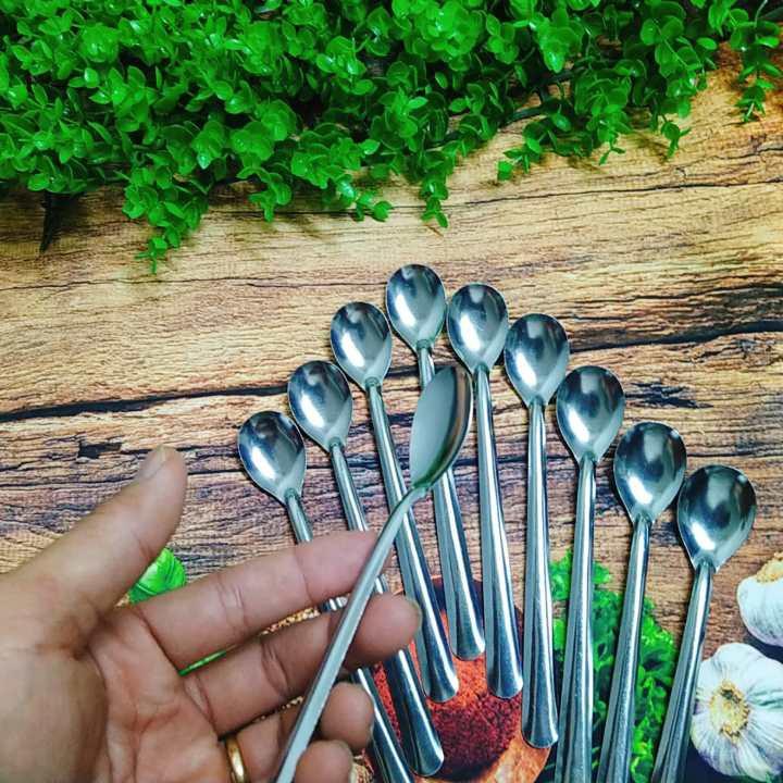 COMBO MUỖNG CÀ PHÊ - Muỗng INOX - Muôi Muỗng Khuấy COFFEE cán dài dùng pha chế nước giải khát, sinh tố đá chanh café