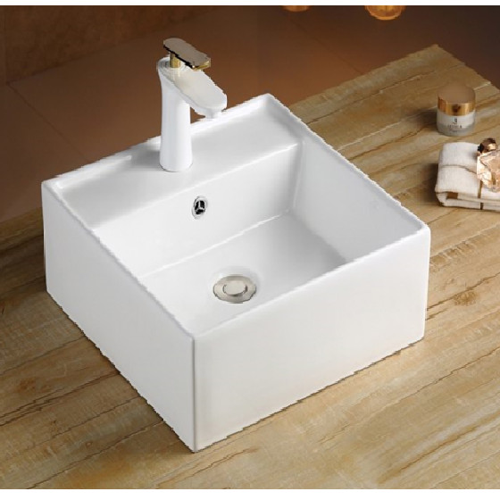 Chậu Lavabo đặt bán âm hình vuông_CHINOX