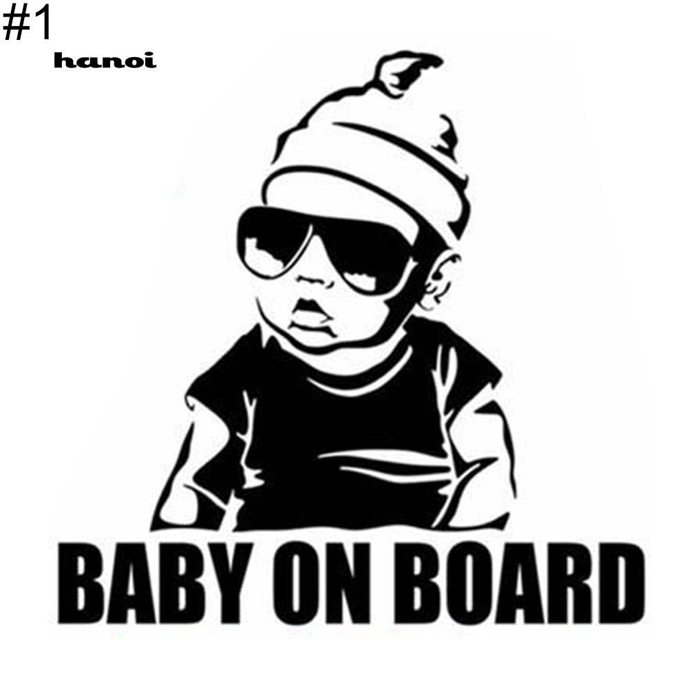 Giấy dán xe hơi in chữ Baby On Board dễ thương