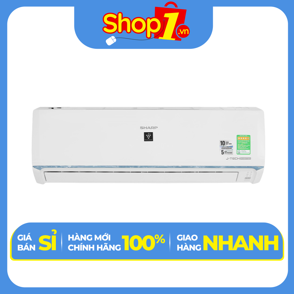 Máy lạnh Sharp Inverter 1 HP AH-XP10BSW - Hàng chính hãng - Chỉ giao HCM