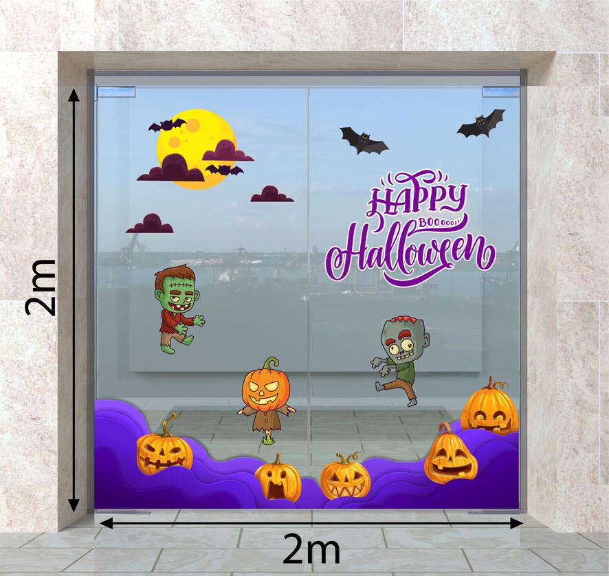 DECAL TRANG TRÍ HALLOWEEN 2023  COMBO SỐ 14