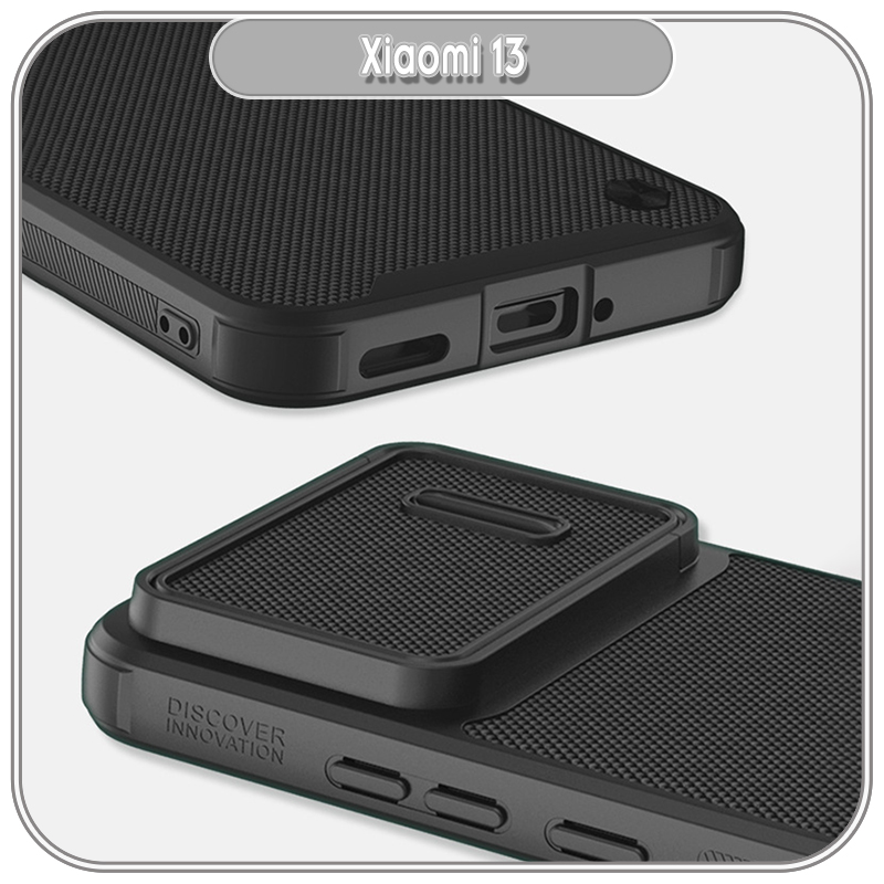 Ốp lưng cho Xiaomi 13 Vải Nillkin Textured Casse S Trượt Che Camera - Hàng Nhập Khẩu