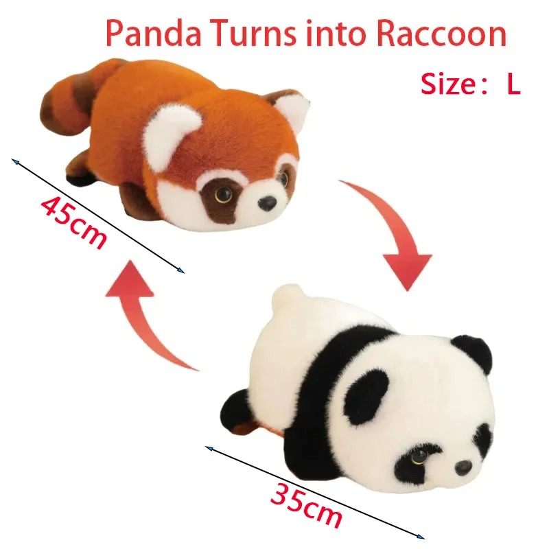 Thú nhồi bông capybara biến hình hai mặt cute - Size từ 38 đến 55cm - Quà tặng gấu bông panda, capybara lộn hai mặt 2in1