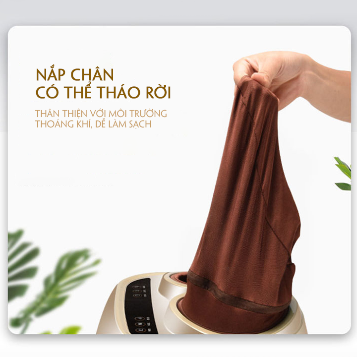 Máy Massage Chân Cao Cấp Con Lăn Xoay 3D, 4 Túi Khí Trước Và Sau Với Phương Pháp Bấm Huyệt 28 Điểm, Bồn Ngâm Chân Massage Tự Động Làm Nóng