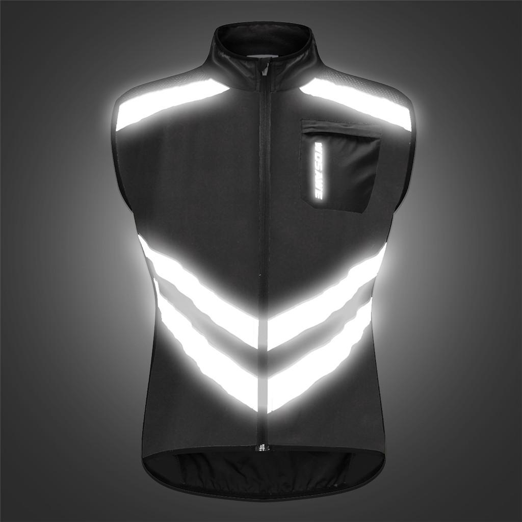 2 Piece Running Cycling Reflective Vest Motorcycling Outdoor Jersey Vest