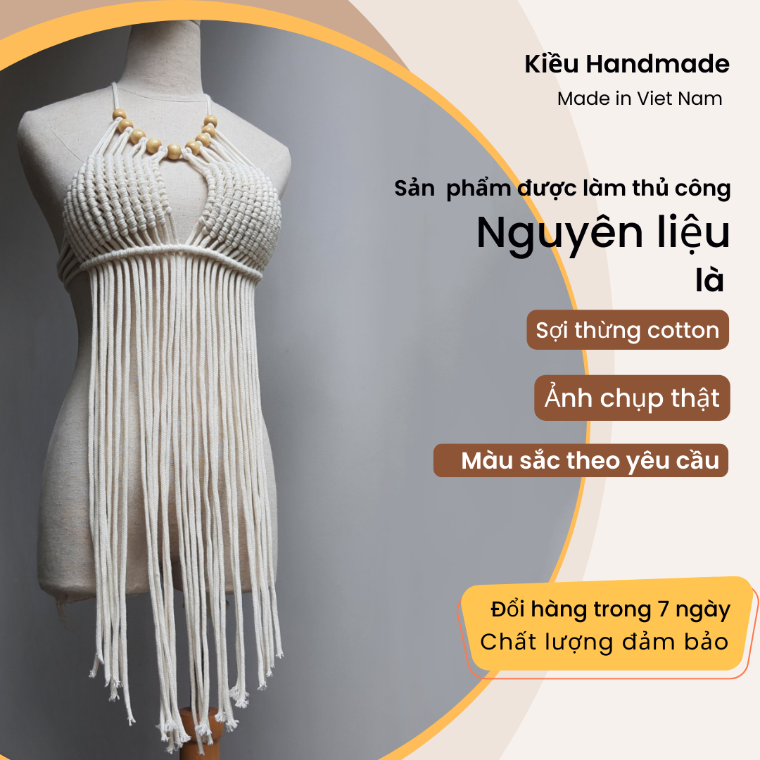 Macrame Bikini Top - Đồ Bơi Handmade Sexy
