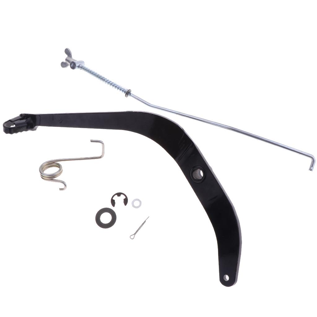 Motorcycle Rear Back Brake Foot Lever Pedal Rod Assy for Yamaha PW80 Black