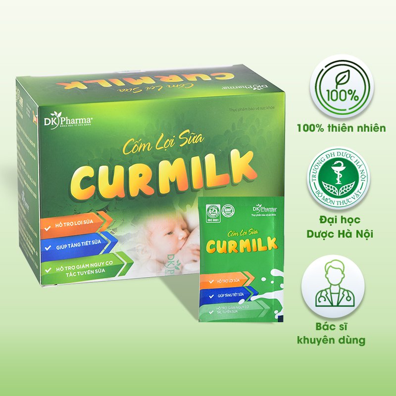 Cốm lợi sữa 100% thảo dược DK Pharma Curmilk H20 20 gói