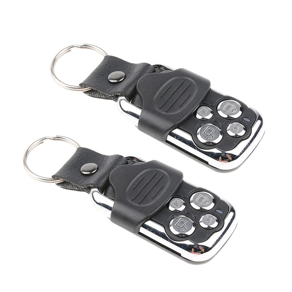 Universal Electric Gate Garage Door Remote Control Key Fob Mini Key Chain Door Opener 4-Button Key Chain Transmitter
