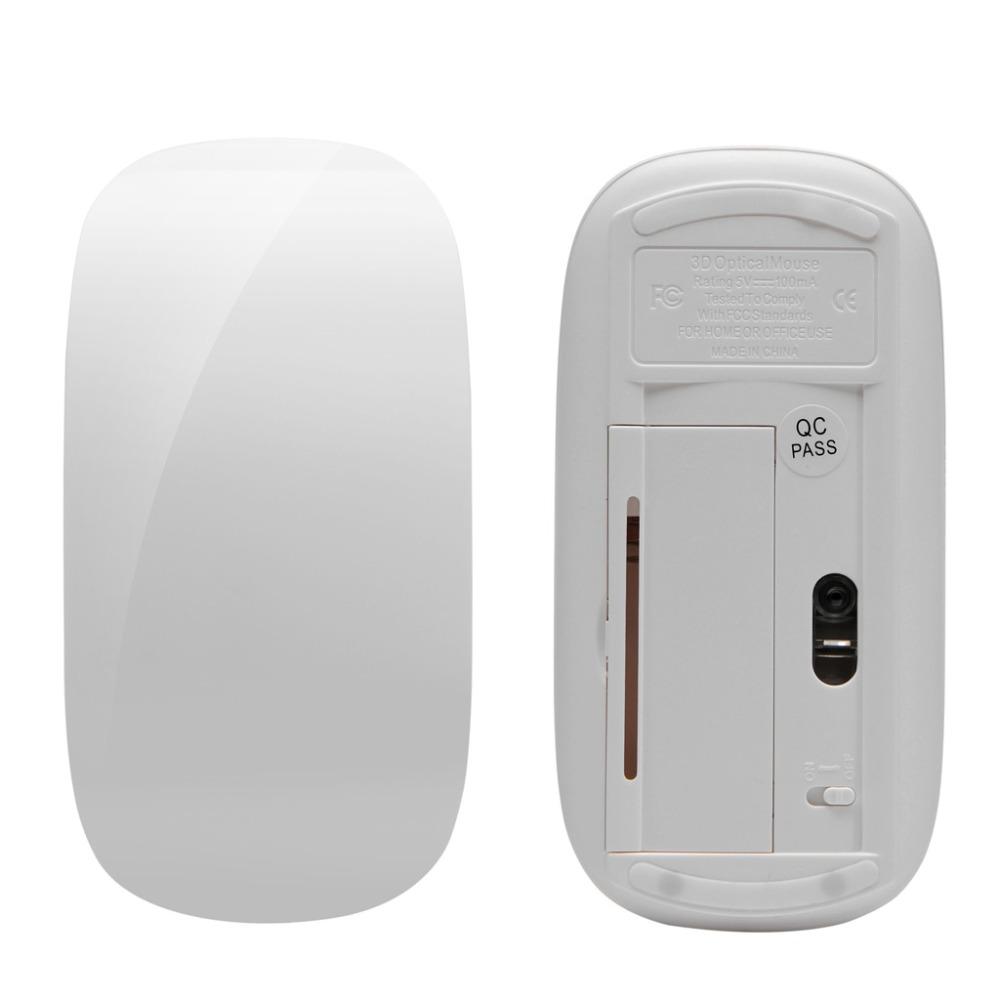 Cảm Ứng Đa Năng Magic Mouse 2.4GHz Chuột Dành Cho Windows Mac OS Trắng/Đen Cho Laptop/Trò Chơi/máy Tính Để Bàn