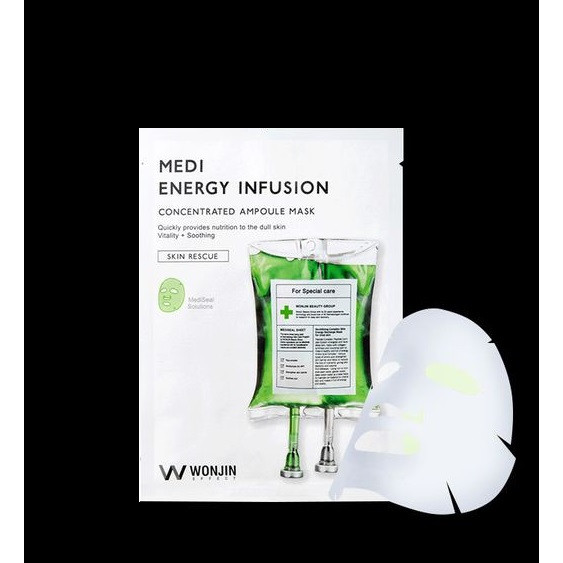 Mặt nạ đa tác dụng ngừa mụn kiềm dầu làm trắng da trị thâm Wonjin Effect Energy Infusion Mask