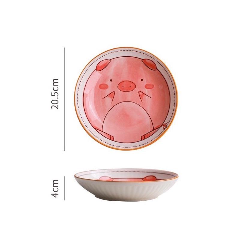 Đĩa Hoạt Hình Đĩa Sứ 6 Hình Ngộ Nghĩnh