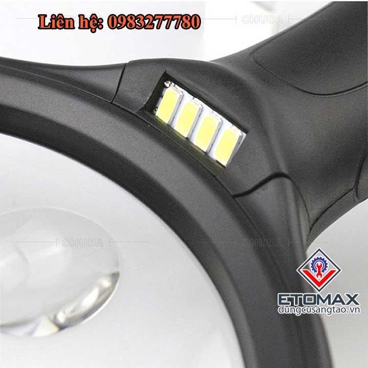 Kính Lúp Cầm Tay Có Đèn Led Chiếu Sáng 5x - 10x