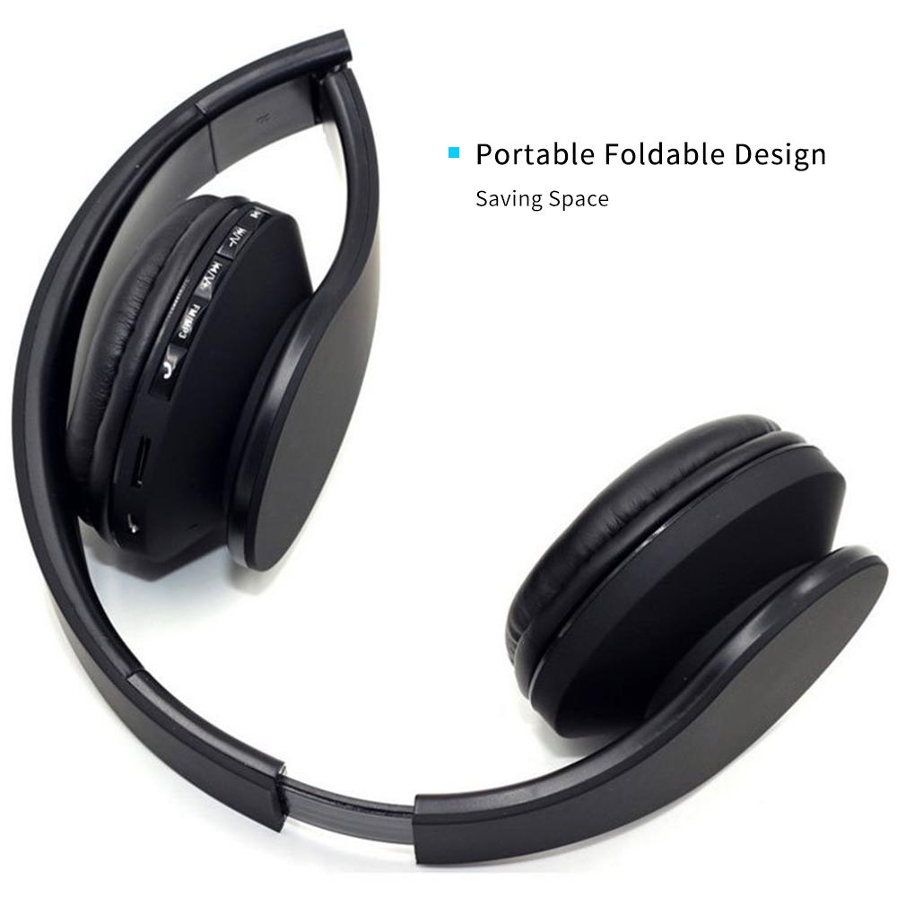 Tai nghe âm thanh nổi BT không dây Over-Ear / On-Ear Radio FM Radio 3.5mm Aux In Earphone với Giảm tiếng ồn