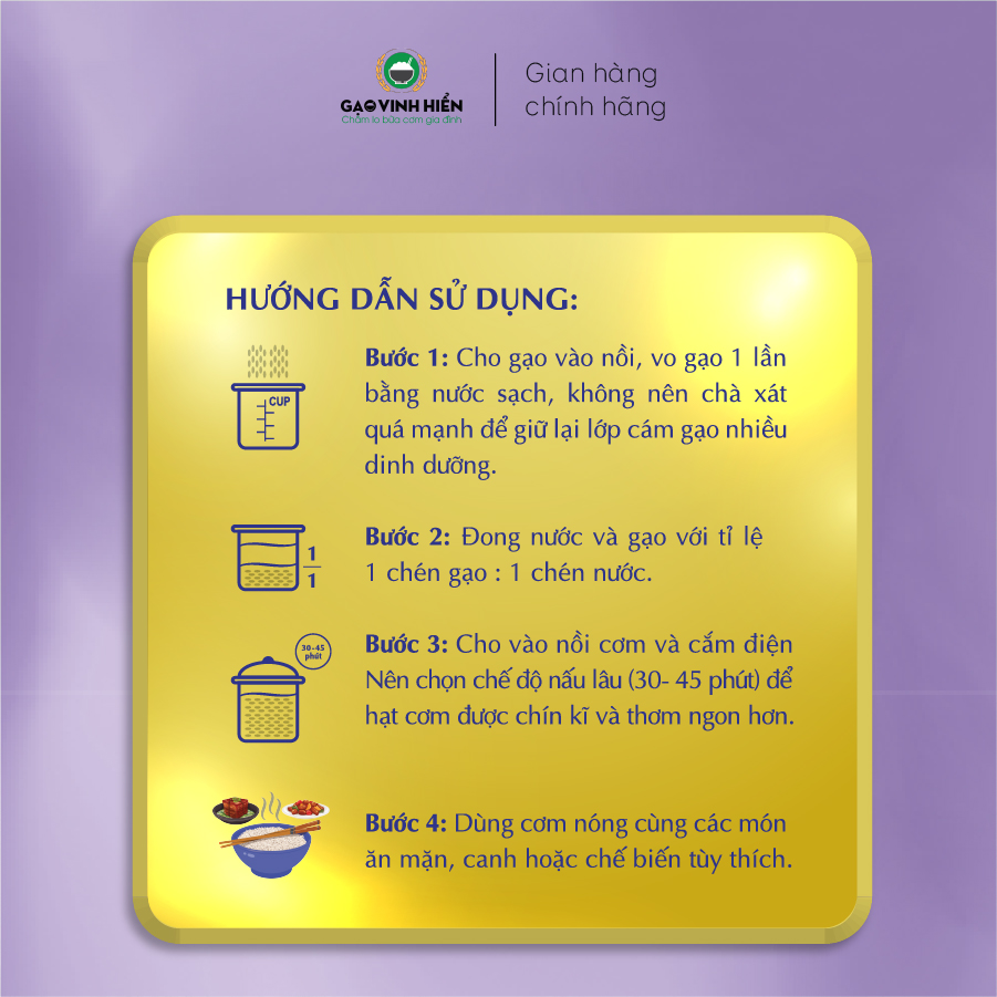 [TIẾT KIỆM] Combo 3 túi Gạo ST25 Vinh Hiển - Tiết kiệm, dẻo mềm, thơm lá dứa