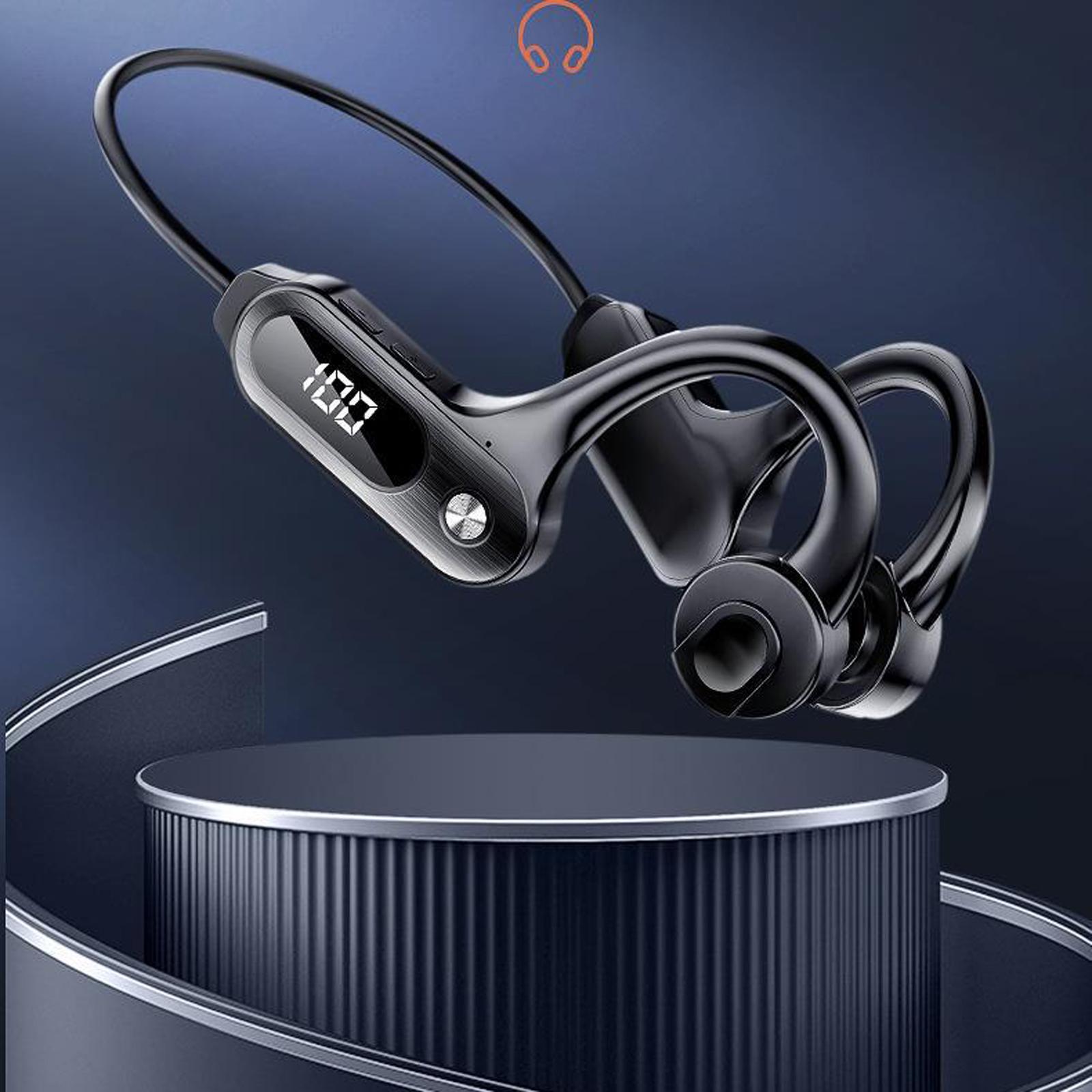 Conduction Headphones LED Wireless Earphone for Running Workout Fitness