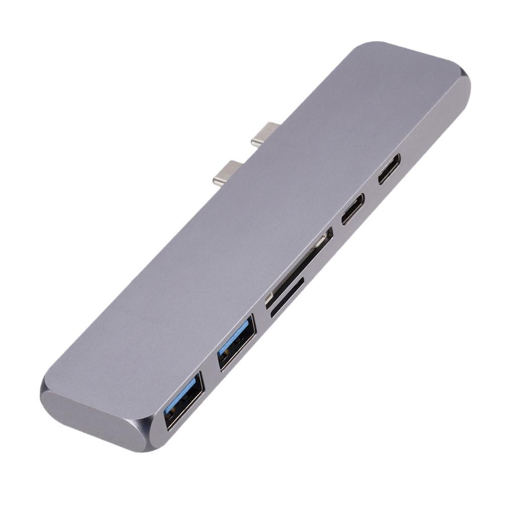 7in1 USB Type-C Hub Multiport Card Reader Adapter 4K HDMI For MacBook Pro