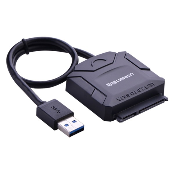 Ugreen USB 3.0 to SATA converter cable with 12V-2A power adapter dài 25cm Ugreen 20231