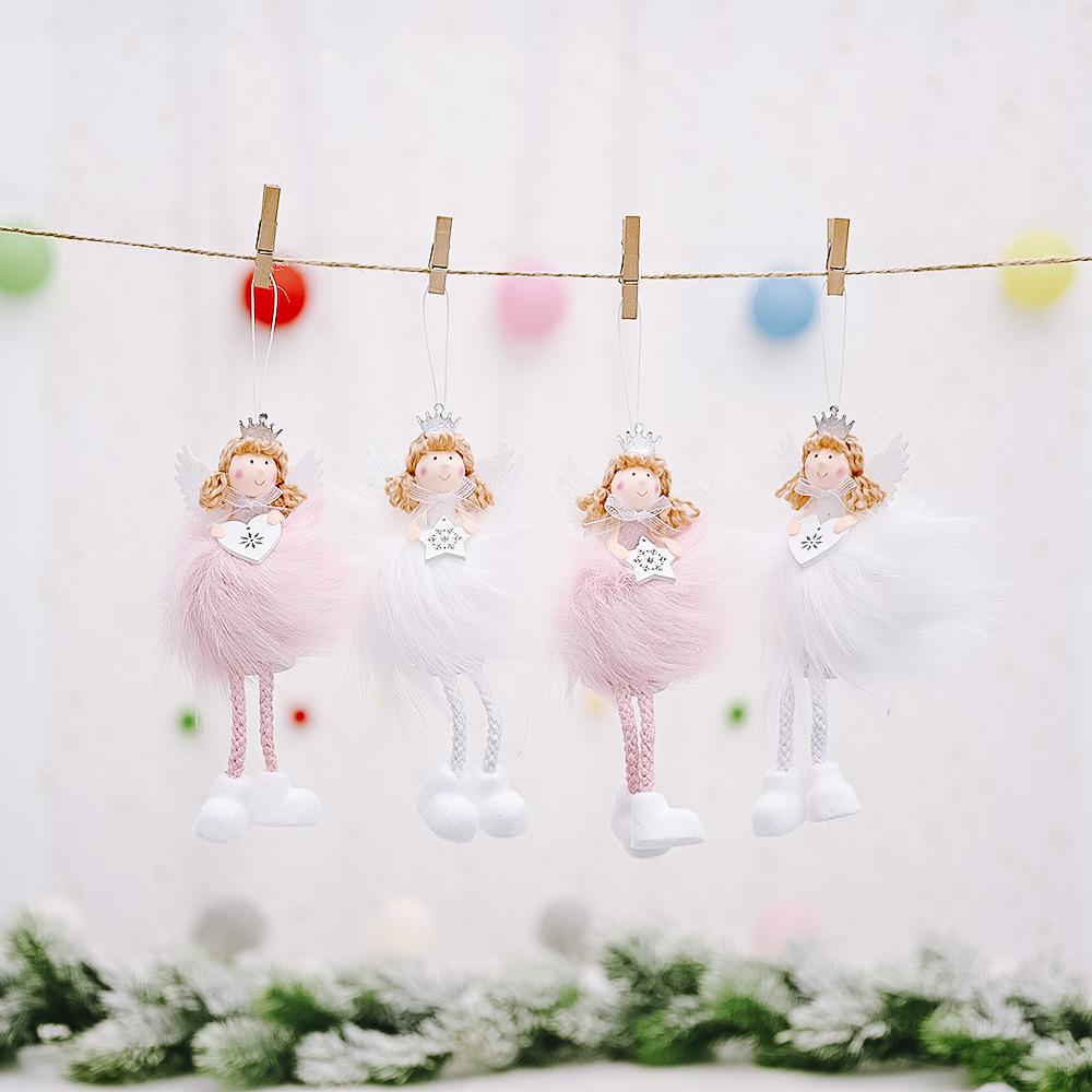 Búp Bê Thiên Thần Nhồi Bông Trang Trí Cây Thông Giáng Sinh