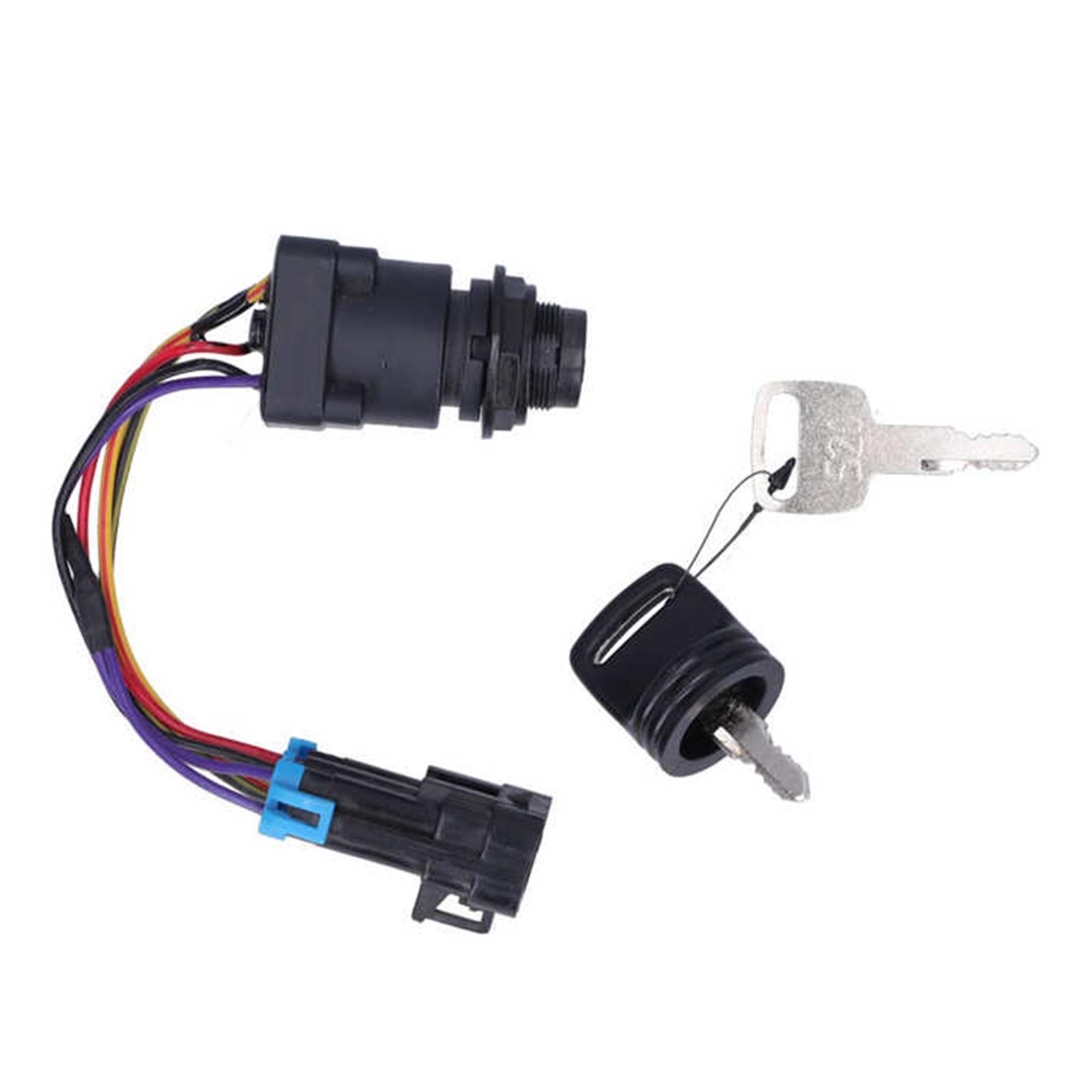 High Performance Boat Ignition Switch with Key Durable 893353A03 for Outboard Motor Control Box Replacement Boat Accessories Refitting