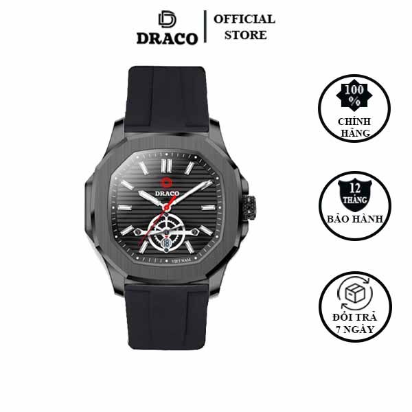 ĐỒNG HỒ NAM - THƯƠNG HIỆU VIỆT DRACO D22-DD06 - "Decision" ĐEN