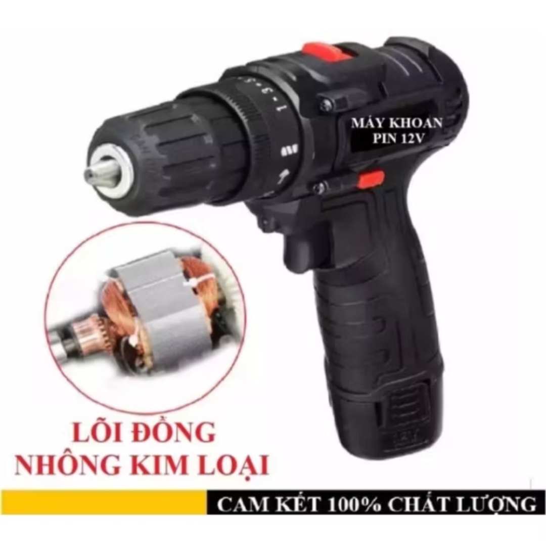 MÁY KHOAN PIN BẮT VÍT CẦM TAY ĐA NĂNG CAO CẤP CHO MỌI GIA ĐÌNH