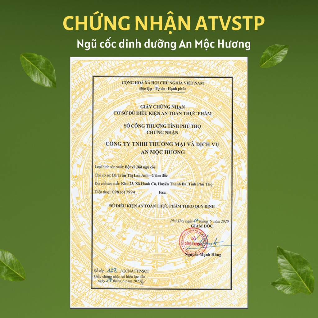 Bột ngũ cốc dinh dưỡng An Mộc Hương 2Kg