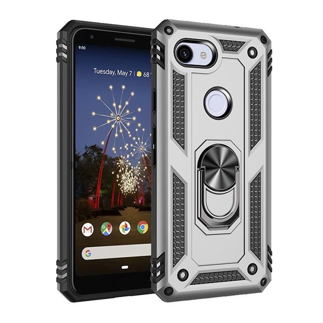 Ốp lưng giáp cứng có nhẫn chống cho điện thoại Google Pixel 3A XL