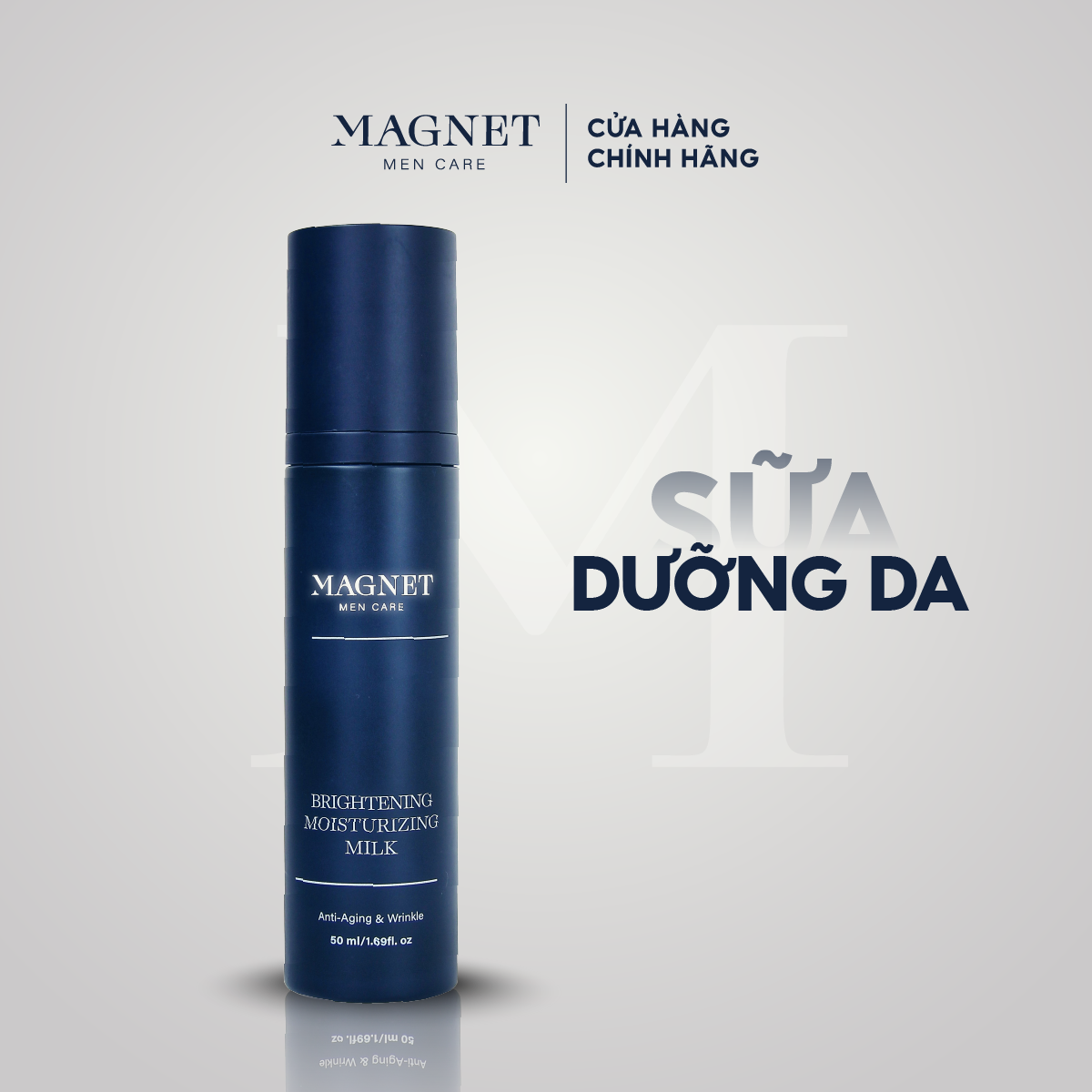 Combo Đẹp Da Magnet Men Care Sữa Rữa Mặt Nam 100ml & Mặt Nạ Tẩy Tế Bào Chết 70ml & Sữa Dưỡng Da 50ml