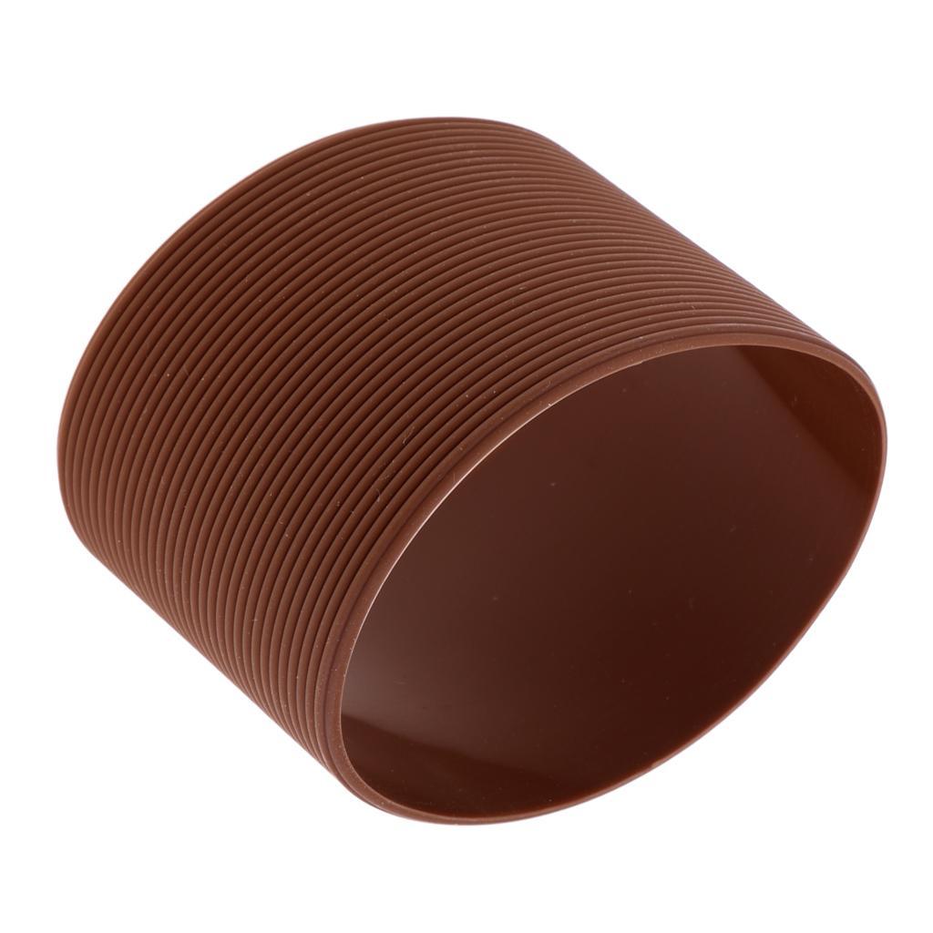 2x Outdoor Silicone Round Non- Water Bottle Mug Cup Sleeve Cover