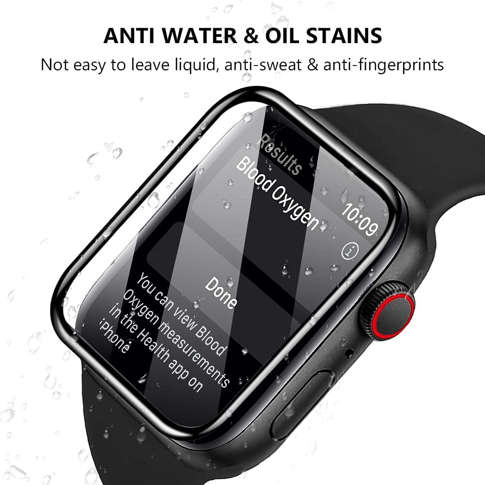 Miếng dán màn hình full 4D ppf silicon dành cho Apple Watch 45mm series 7 hiệu COTEETCI Pet Soft (vát cạnh 2.5D, chống trầy, hạn chế bám vân tay, độ trong tuyệt đối) - hàng nhập khẩu