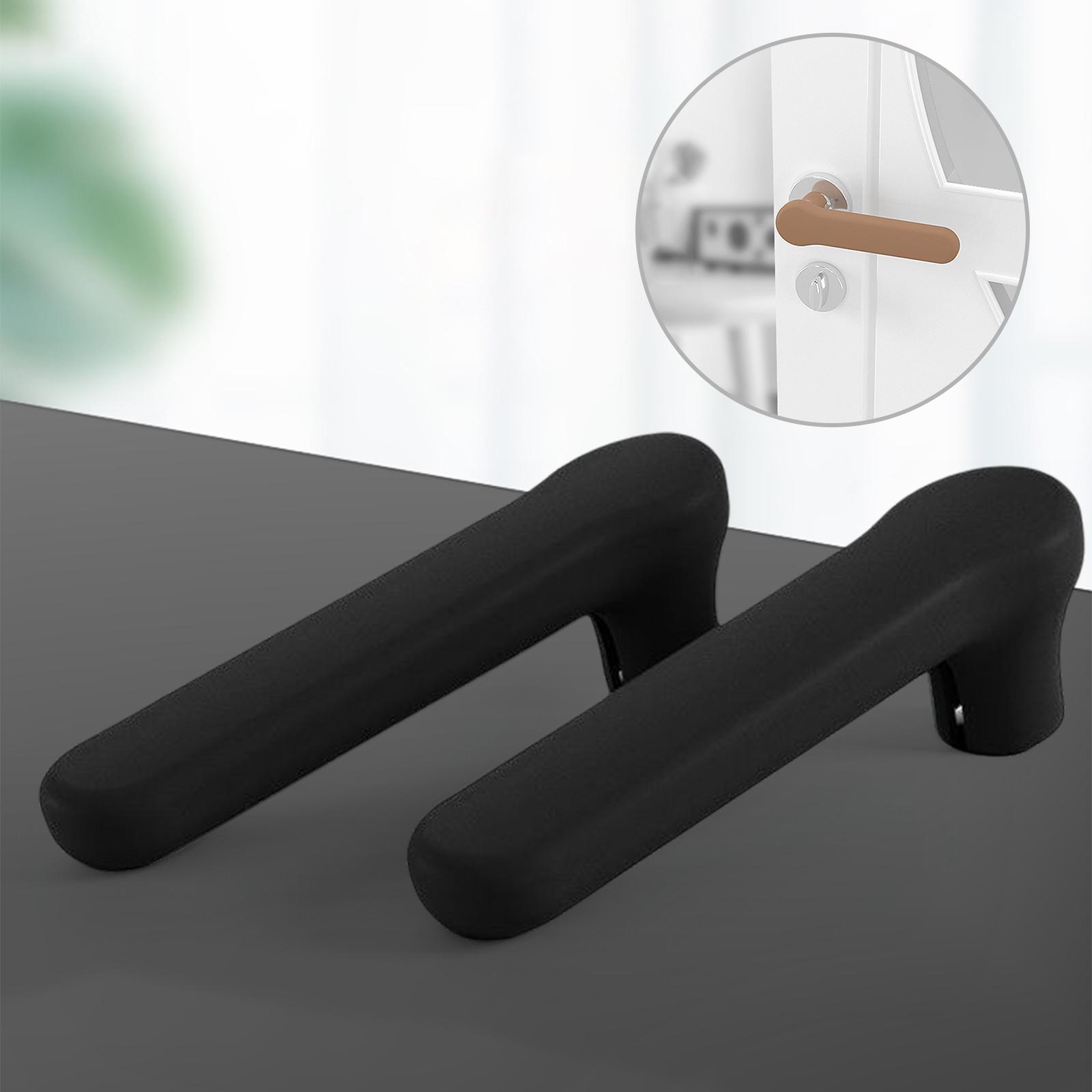 4Pcs Doorknob Cover Silicone Protector Noiseless Child Protection Door Handle Protective Cover