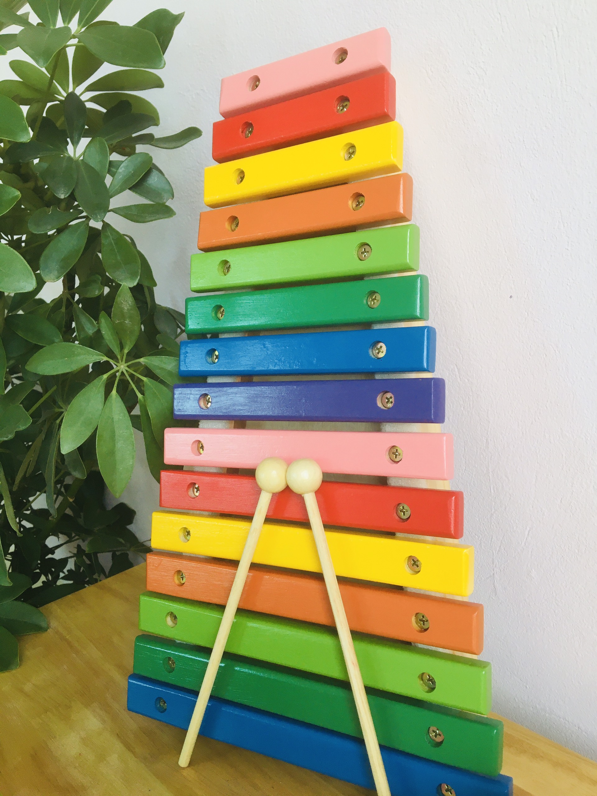 Đồ chơi đàn xylophone gỗ 15 thanh loại to cao cấp, đồ chơi đàn gỗ nhạc cụ giải trí rèn kĩ năng giáo dục cho bé