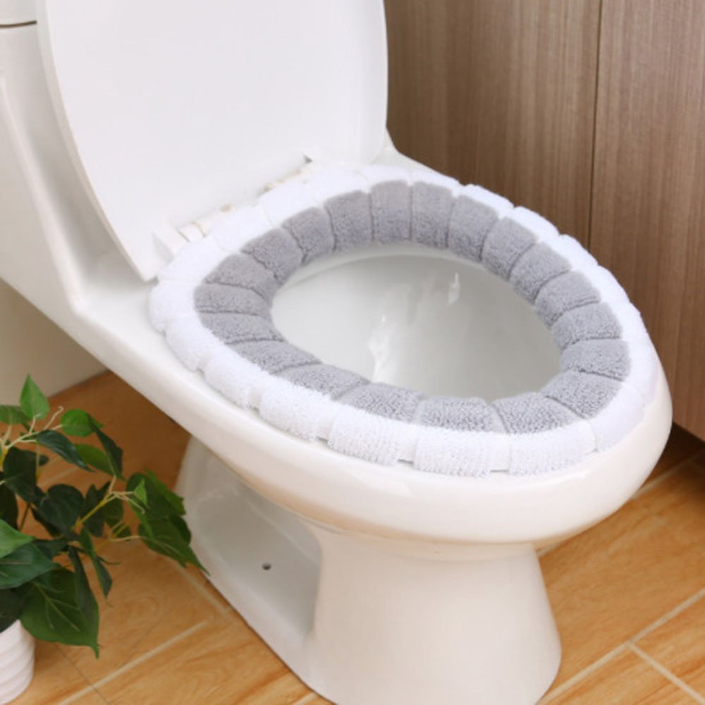 Miếng Lót Bệ Ngồi Toilet Hình Chữ O Giúp Giữ Ấm Mùa Đông