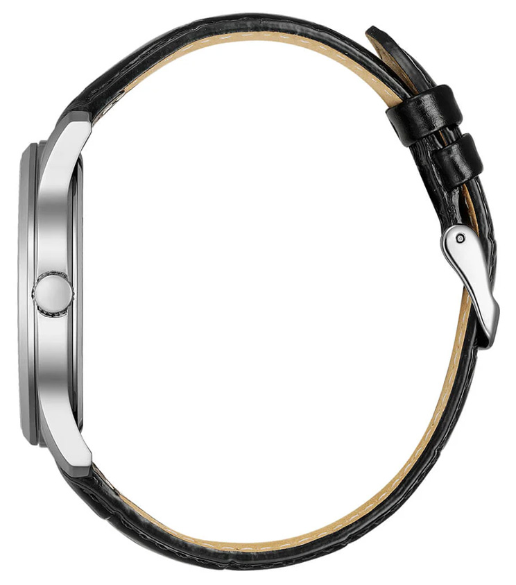 Đồng Hồ Nam Citizen Pin-Quartz Dây Da BH5001-05H - Mặt Xám Đen (42mm)