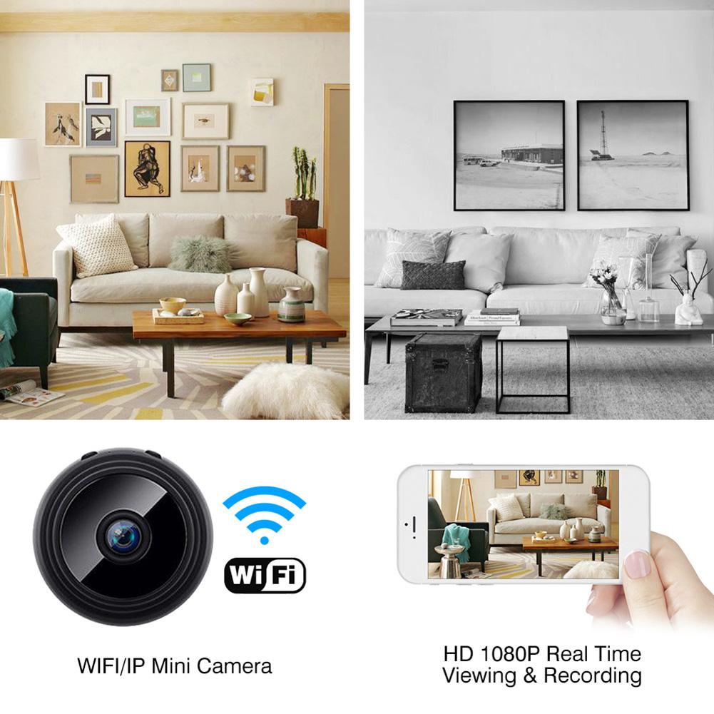 Camera Mini WiFi IP 1080P HD 30fps Cảm Biến Chuyển Động Camera Giám Sát Hồng Ngoại Máy Quay Đầu Ghi Hình Thể Thao DV Cho Trong Nhà Ngoài Trời Văn Phòng Tại Nhà