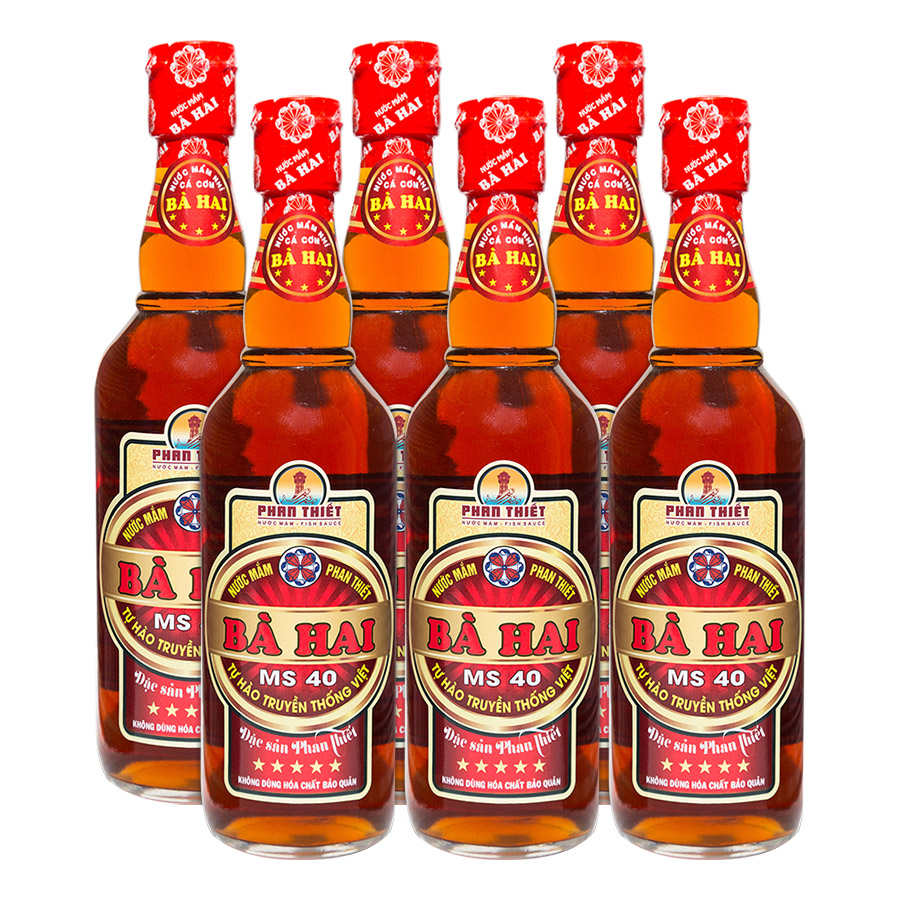 Nước Mắm Bà Hai 530ml thùng 6 chai