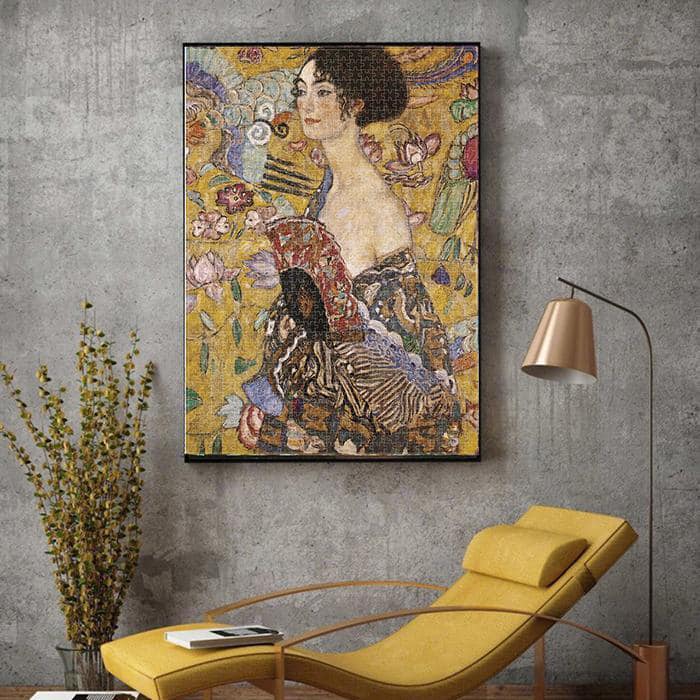 Tranh Ghép Hình 2000 Mảnh Jigsaw Puzzle/Lady With Fan/Tranh Sơn Dầu Giấy Bồi Cao Cấp/Puzzle Van Gogh/Tranh Ghép Hình 2000psc Mảnh Phong Cảnh/Tranh 2000 Mảnh Cho Bé Cỡ Lớn/Jigsaw Puzzle 2000 Pieces/Tranh Xếp Hình Cho Bé Từ 7 Tuổi