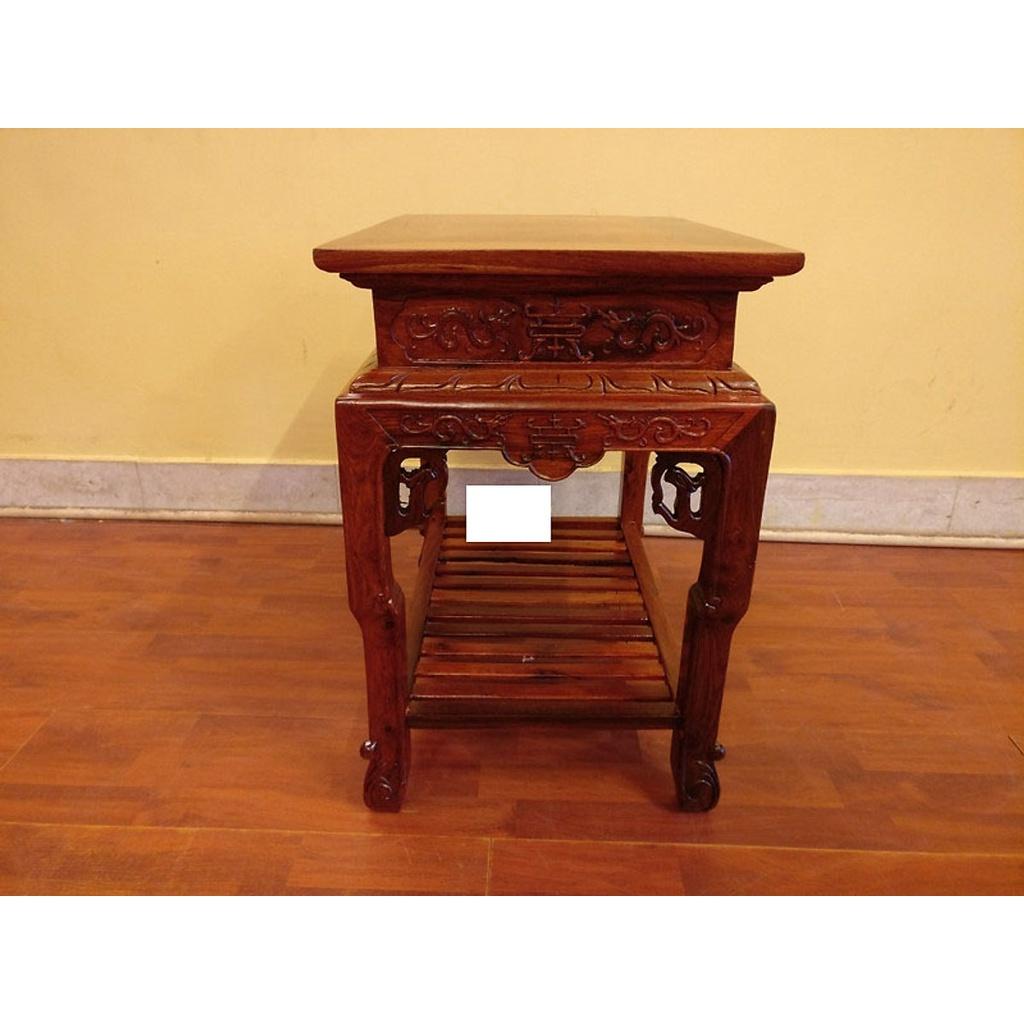 Đôn trang trí gỗ hương cao 60