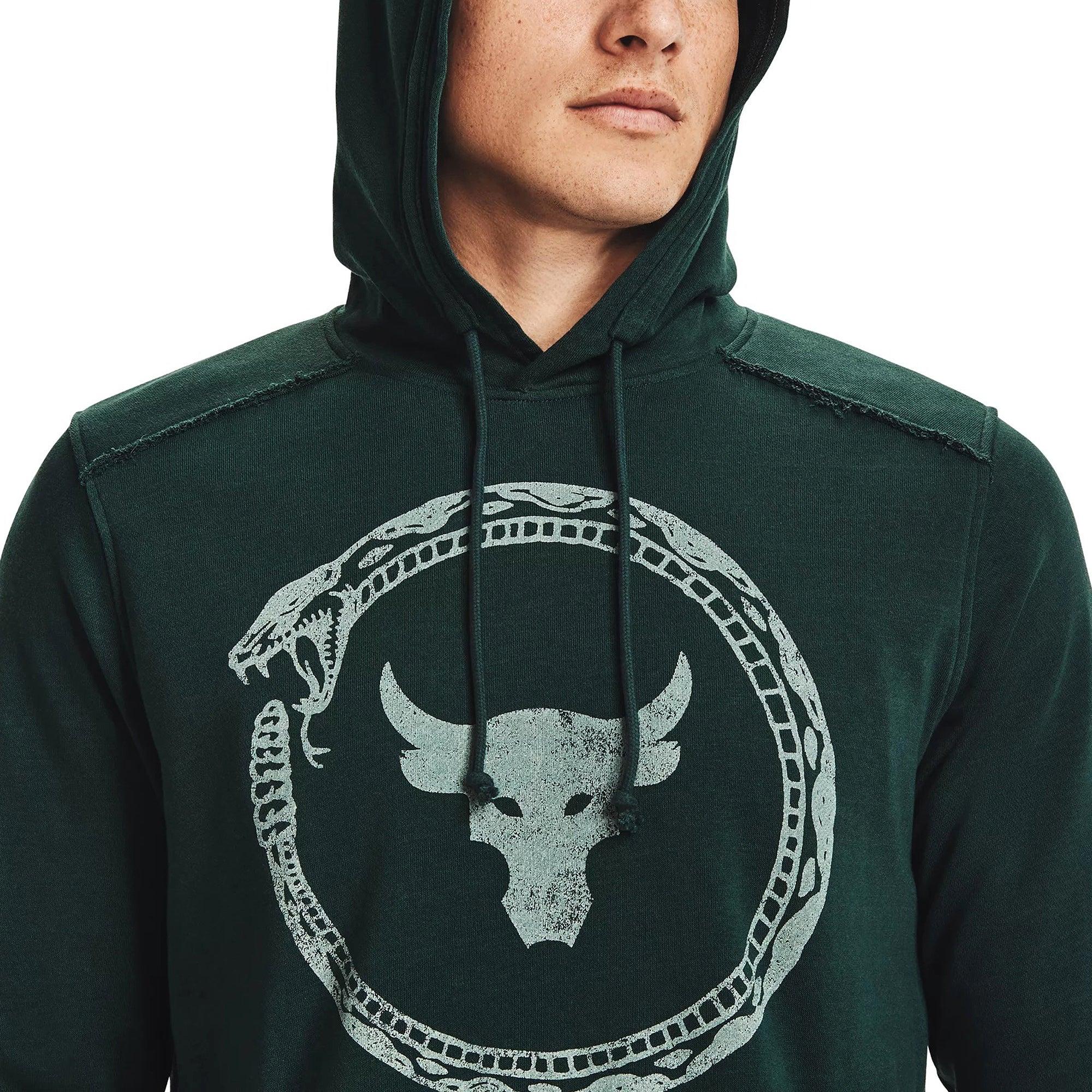 Áo khoác hoodie tay dài có nón thể thao nam Under Armour Project Rock Terry Snake - 1361747-384