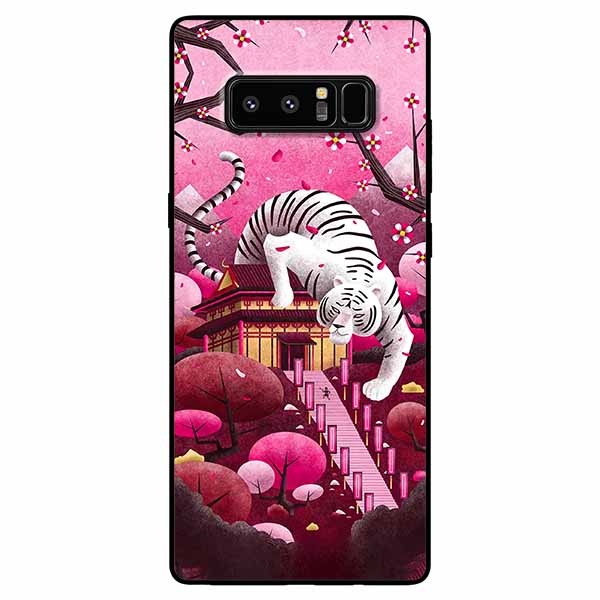 Ốp lưng dành cho Samsung Note 8 mẫu Thần Hổ Trắng