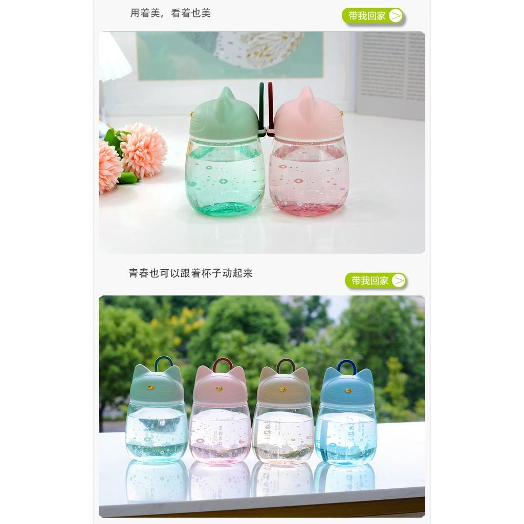 Bình thủy tinh mèo thần tài Nhật cực xinh xắn 300ml