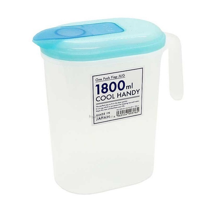 Bình đựng nước để tủ lạnh có quai 1.8L hàng xuất Nhật cao cấp