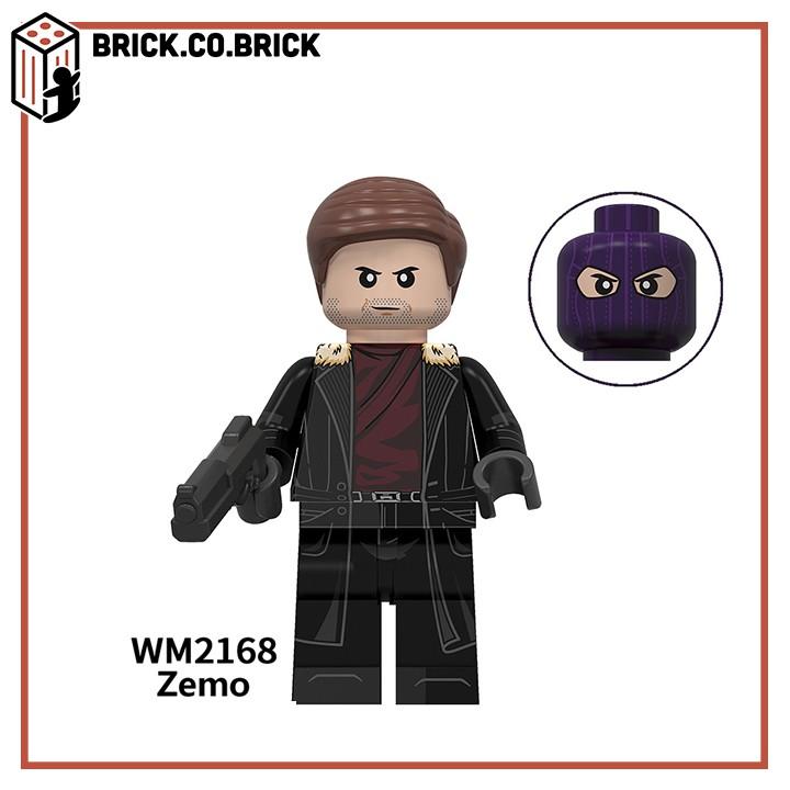 Mô Hình Siêu Anh Hùng minifig The Falcon Đồ Chơi Super Hero MCU Winter Soldier Karl Zemo John Walker WM6117