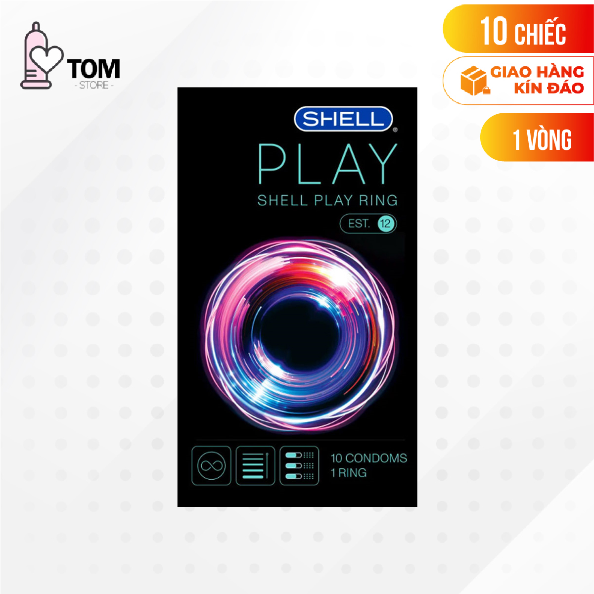 Bao cao su Shell Play Ring 6 tính năng